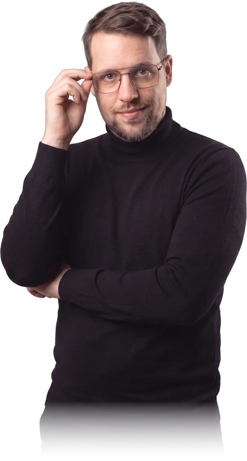 Michał Wacławski, portret na ciemnym tle